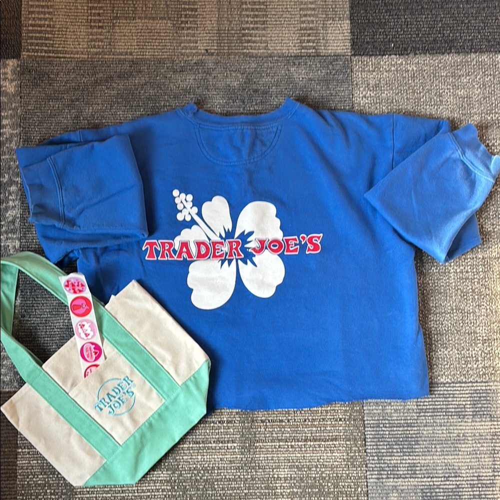 Crew🌺 Sweater - BLUE LARGE